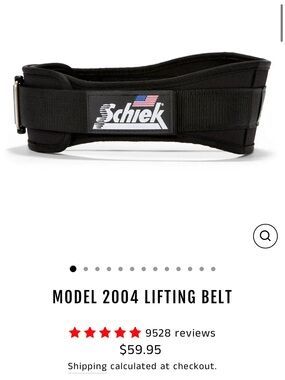 Schiek Sports Weight Lifting Belt - Black - Medium